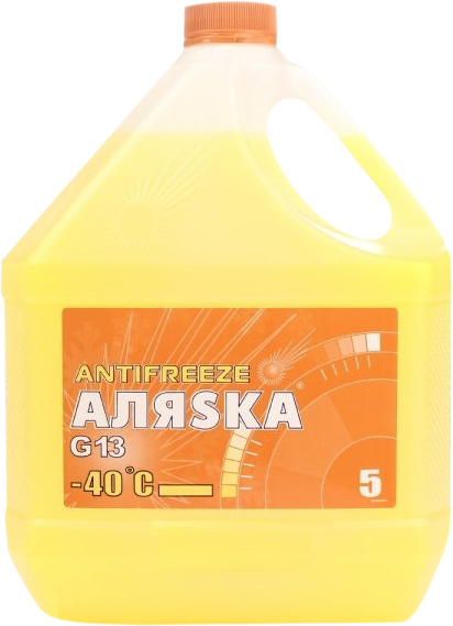 Охолоджувальна рідина АЛЯSКА G13, готова, жовтий, -40°С, 5 л (4820159710546)